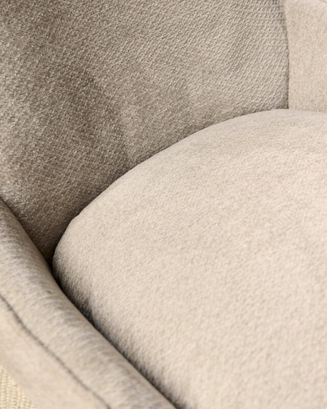 Starfurn Fauteuil Olivia | Taupe | 108x77x85 cm
