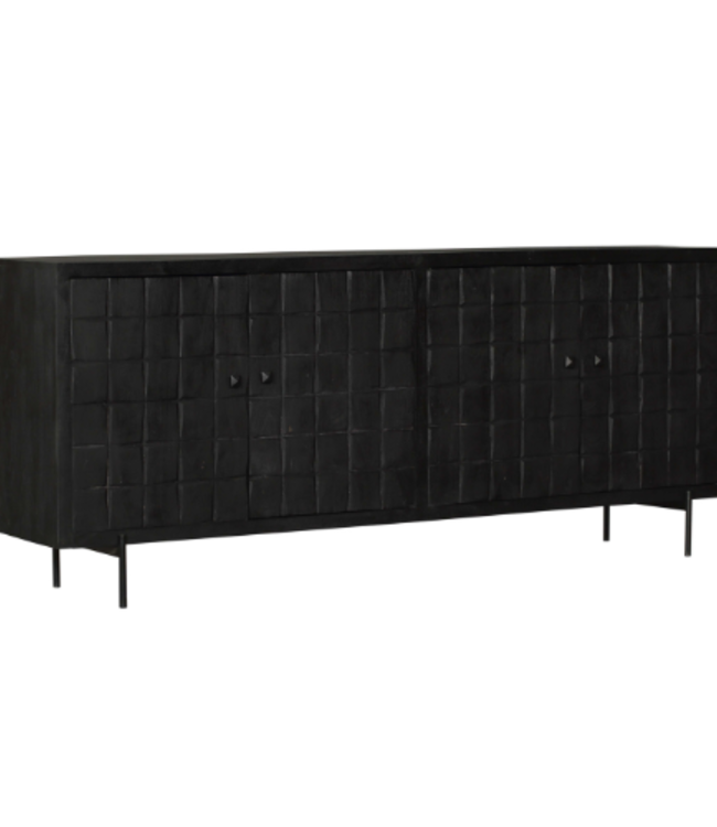 Starfurn Dressoir Brandy Zwart | 220x40x90 cm