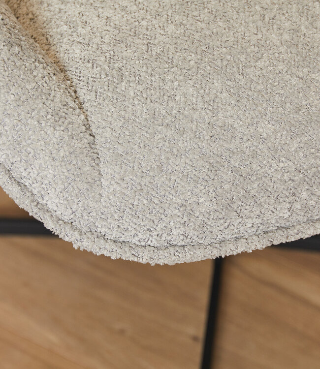 Starfurn Fauteuil Mila | Lichtgrijs | 81x79x79,5 cm