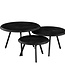 Starfurn Salontafel Ohio Zwart | Set Van 3 | Mangohout