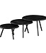 Starfurn Salontafel Ohio Zwart | Set Van 3 | Mangohout