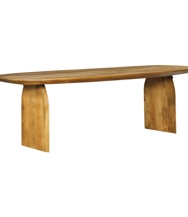 Starfurn Eettafel Tense | Mangohout | 76x300x100 cm