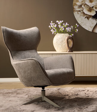 Starfurn Fauteuil Julia | Taupe | 102x76x78 cm