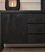 Starfurn Dressoir Boaz | Zwart | Mangohout | 80x160x40 cm