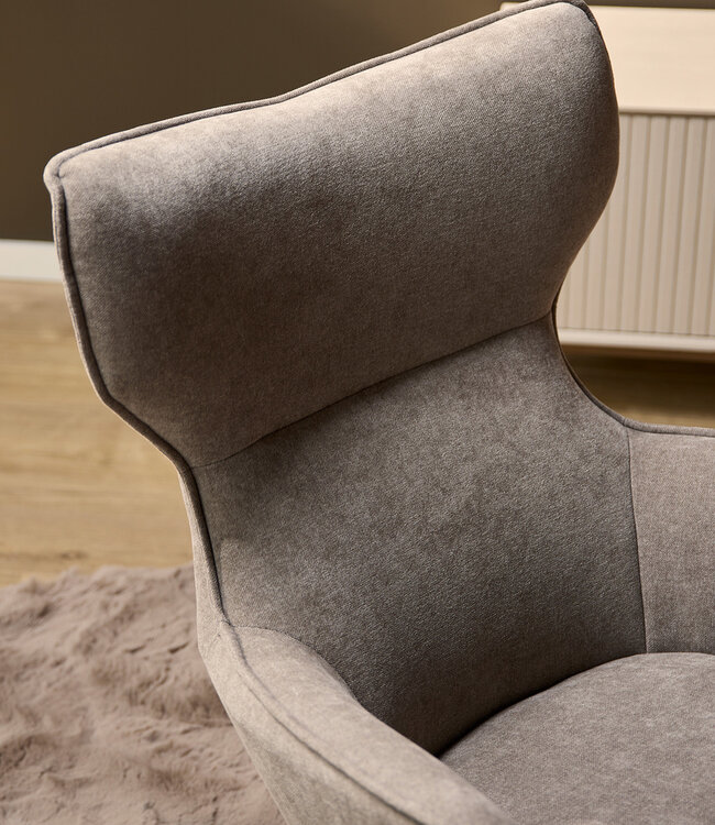 Starfurn Fauteuil Julia | Taupe | 102x76x78 cm