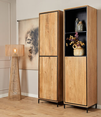 Starfurn Boekenkast RichWood | Mangohout | 200x55x45 cm