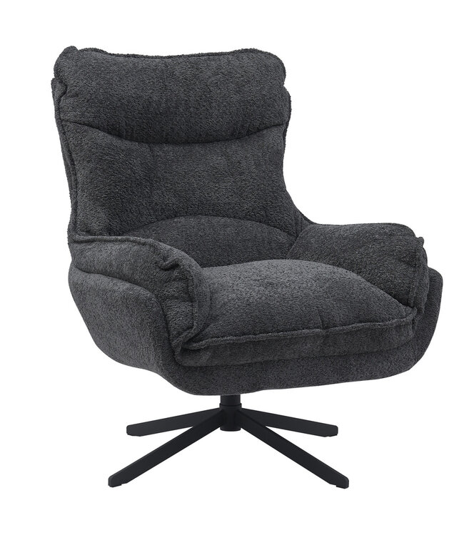 Starfurn Fauteuil Vera | Donkergrijs | 96,5x82x95 cm