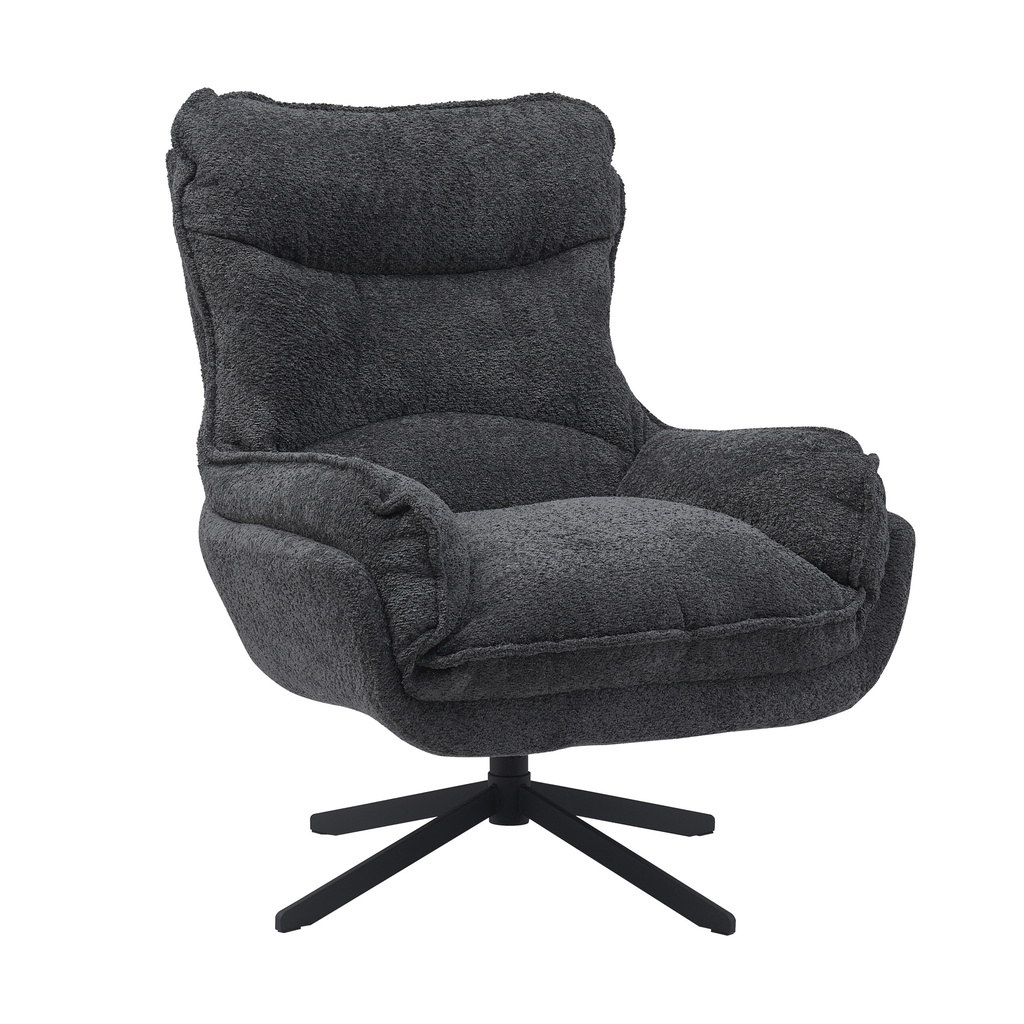 Starfurn Fauteuil Vera | Donkergrijs | 96,5x82x95 cm