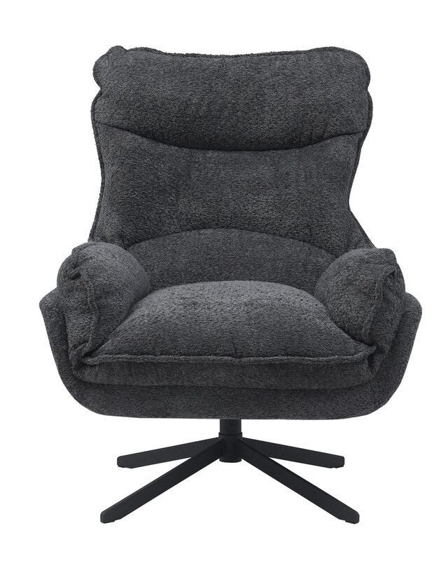 Starfurn Fauteuil Vera | Donkergrijs | 96,5x82x95 cm