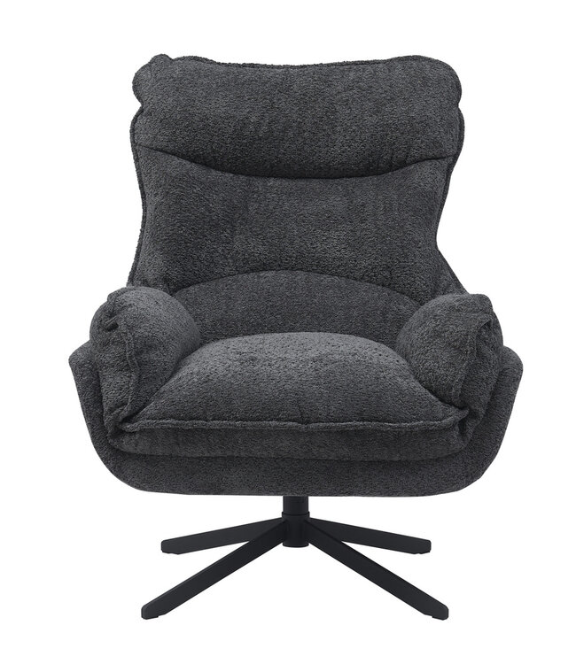 Starfurn Fauteuil Vera | Donkergrijs | 96,5x82x95 cm