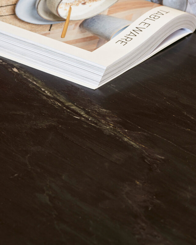 Starfurn Eettafel Lynn | Rond | Zwart Marmer | 130 CM