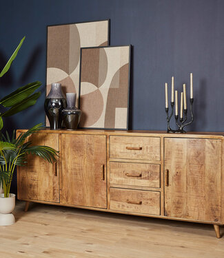 Starfurn Dressoir Omaha | Mangohout | 90x220x45 cm