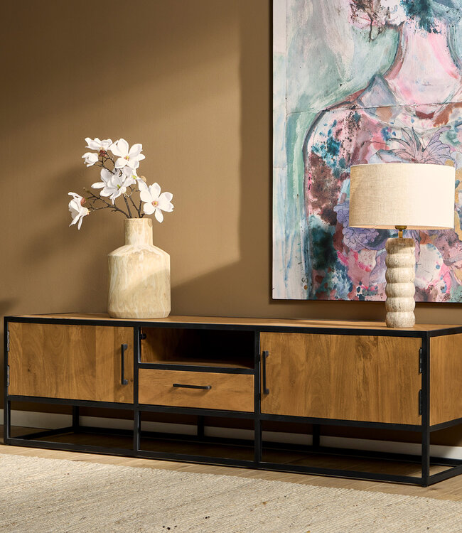 Starfurn Tv-meubel Denver | Mangohout en staal | 180 cm