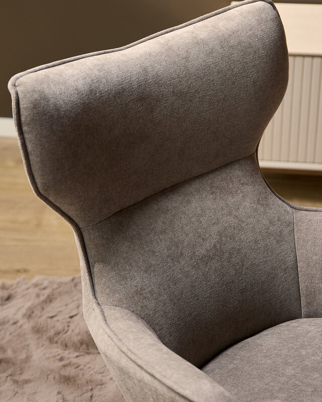 Starfurn Fauteuil Julia | Taupe | 102x76x78 cm