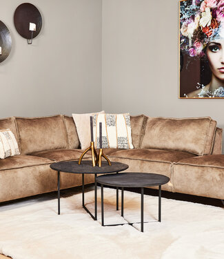 Starfurn Salontafel Arlington | Set van 2 | Zwart | Mangohout