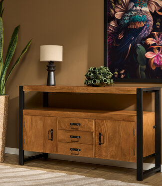 Starfurn Dressoir Boaz | Mangohout | 80x135x45 cm