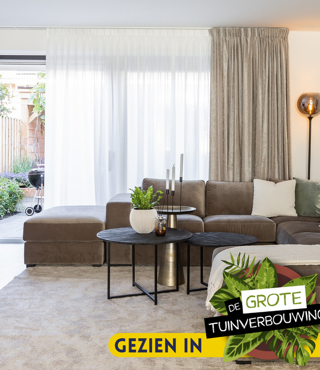 Starfurn Salontafel Arlington | Set van 2 | Zwart | Mangohout