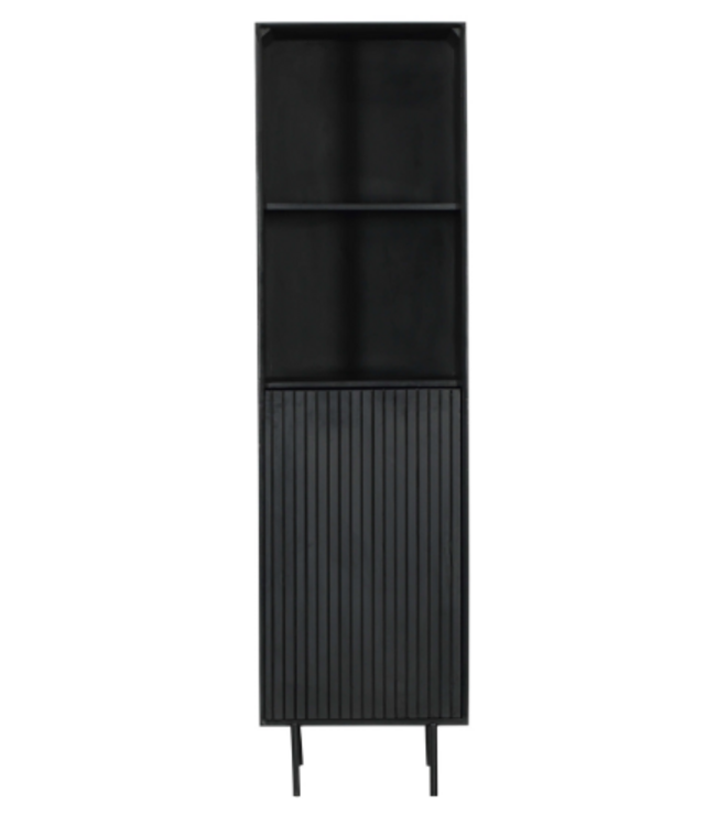 Starfurn Boekenkast Madison | Zwart | Mangohout | H200 cm