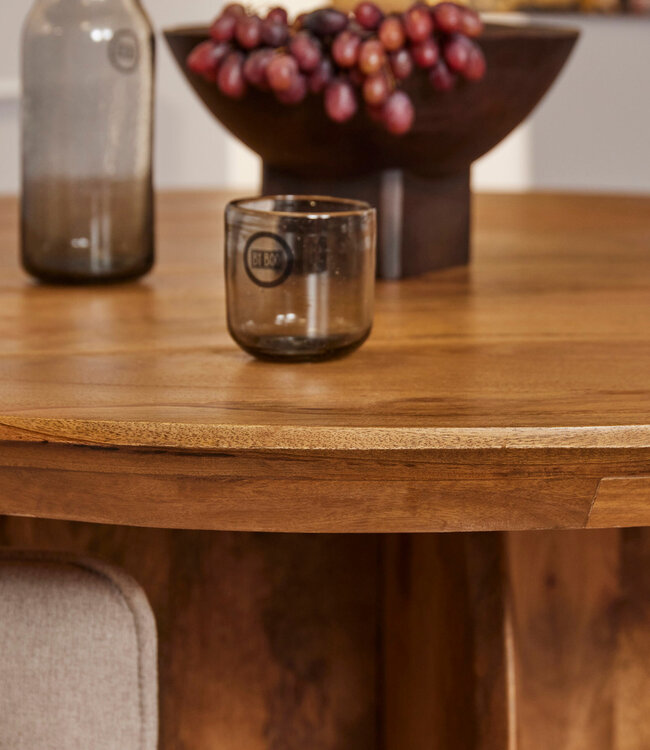 Starfurn Eettafel Tense | Rond | Mangohout | 76x130 cm