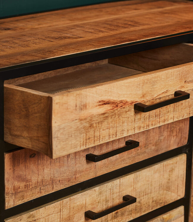 Starfurn Dressoir Arlington | Mangohout | 75x210x45 cm