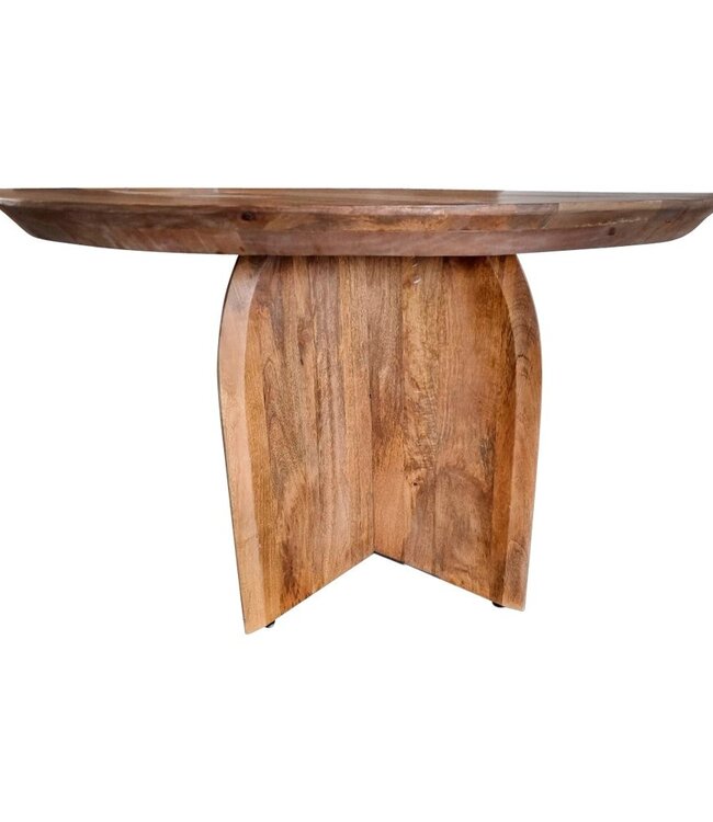 Starfurn Eettafel Tense | Rond | Mangohout | 76x130 cm