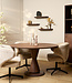 Starfurn Eettafel Lima | Walnoot | Rond | 76x150 cm