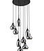 Starfurn Hanglamp Glas 9 Lichten H340 Rook/Smokeglas