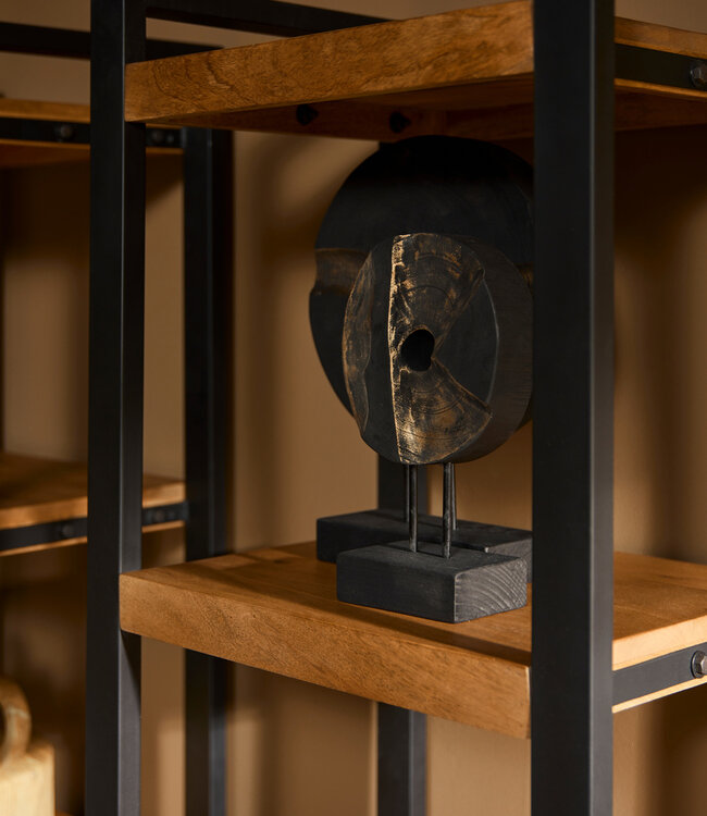 Starfurn Boekenkast Boaz | Mangohout | 1 deur | 200x55x45 cm