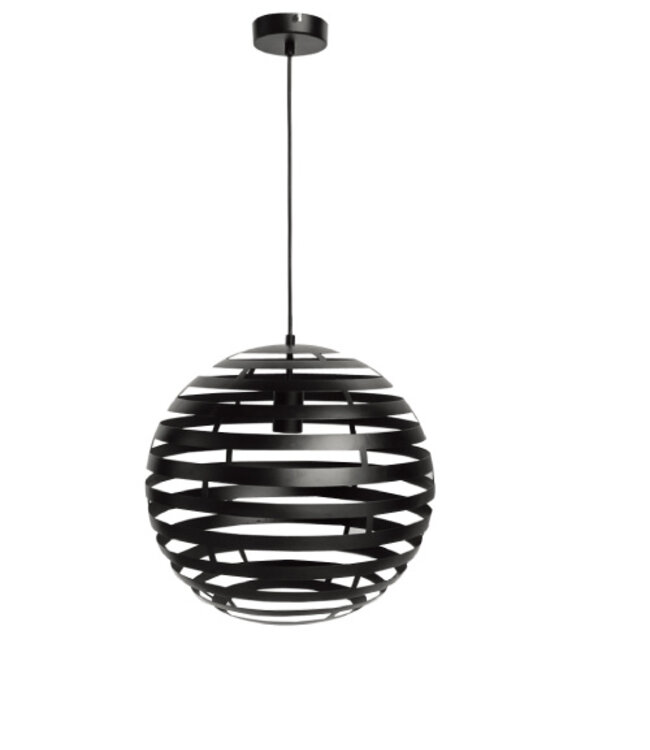 Not available Hanglamp Rond Staal 40 cm, H340 zwart