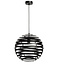 Not available Hanglamp Rond Staal 40 cm, H340 zwart