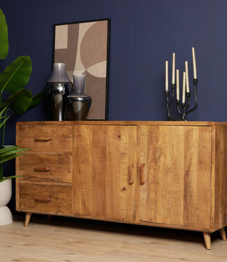 Starfurn Dressoir Omaha | Mangohout | 90x180x45 cm