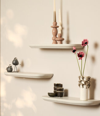 Starfurn Wandplank Gusta Sand | 60 cm | Set van 3