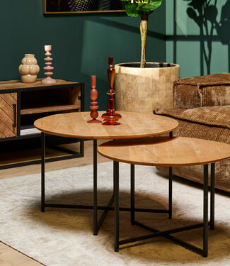 Starfurn Salontafel Arlington | Set van 2 | Diameter 60/70 Cm