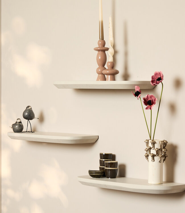 Starfurn Wandplank Gusta Sand | 60 cm | Set van 3