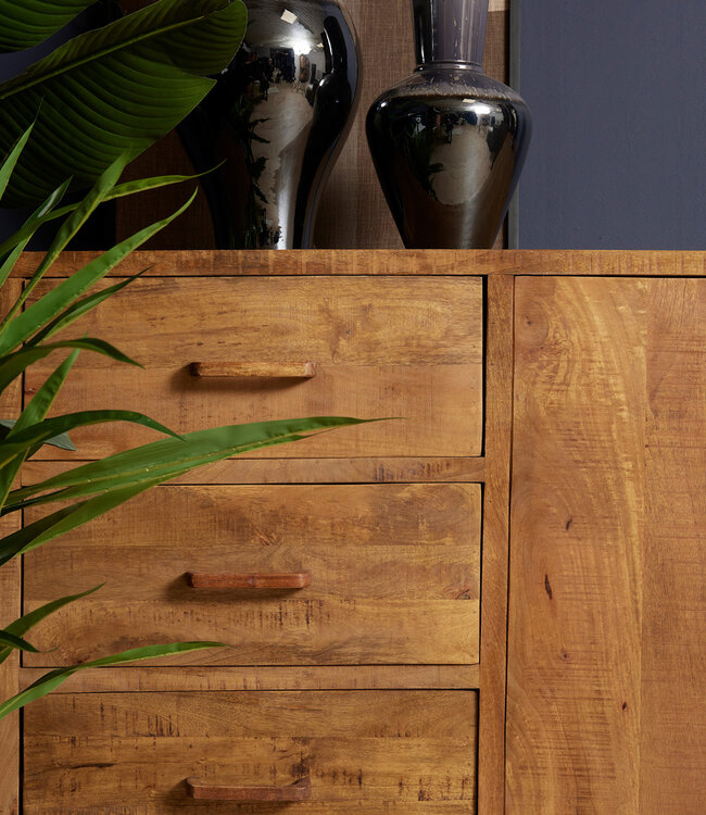 Starfurn Dressoir Omaha | Mangohout | 90x180x45 cm
