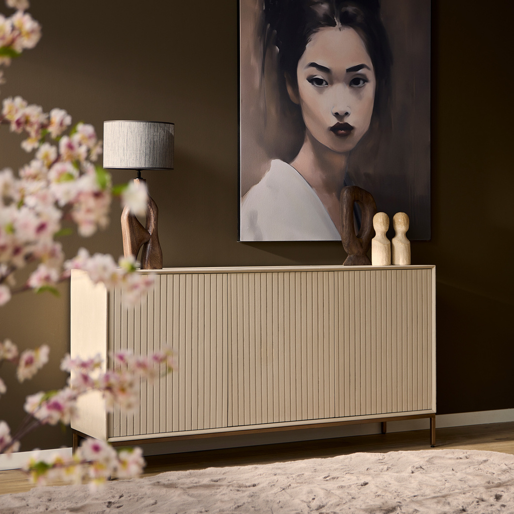 Starfurn Dressoir Madison | Zand | Mangohout | B165 cm