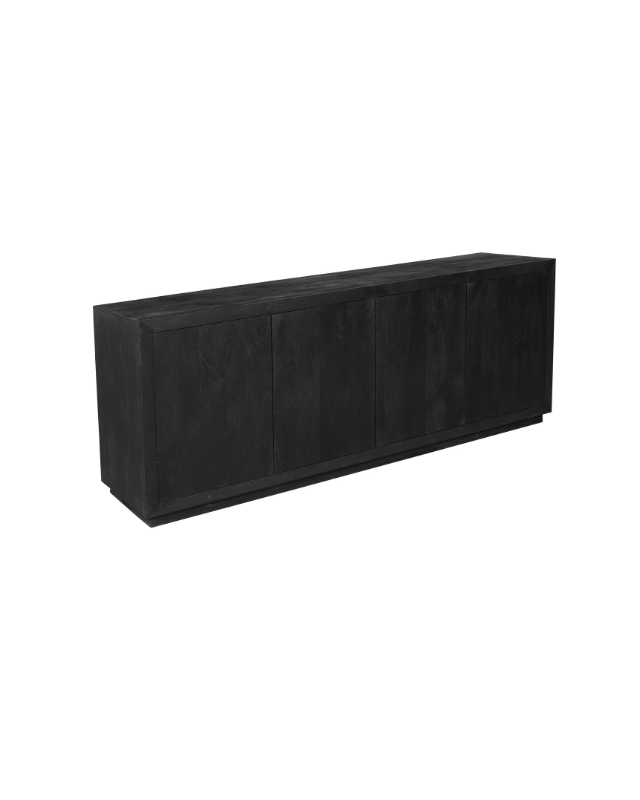 Starfurn Dressoir Brussel Zwart 4 deuren | 200 cm | Push-Open