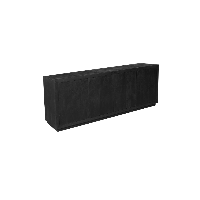 Starfurn Dressoir Brussel Zwart 4 deuren | 200 cm | Push-Open