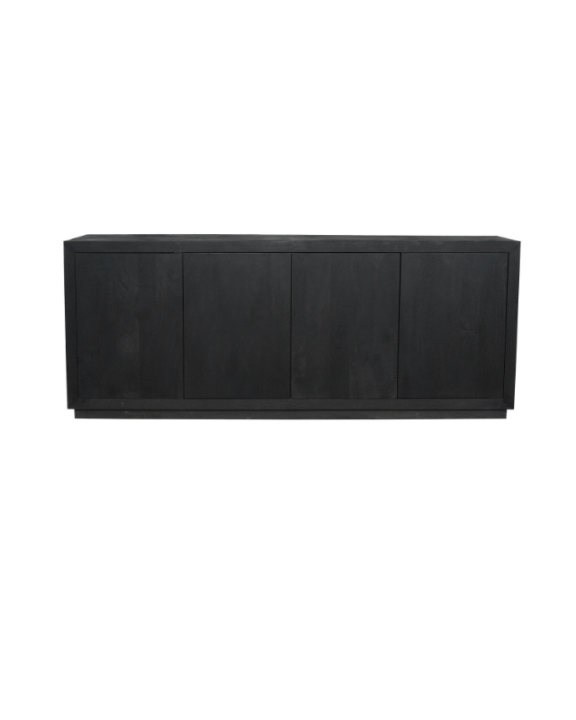 Starfurn Dressoir Brussel Zwart 4 deuren | 200 cm | Push-Open