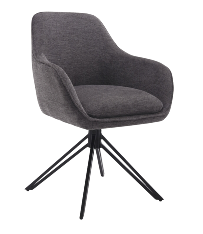 Starfurn Eetkamerstoel Jens | Antraciet (set van 2)