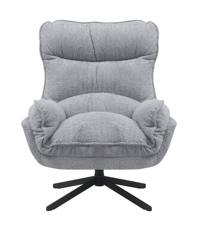 Starfurn Fauteuil Vera | Lichtgrijs Met Draaifunctie