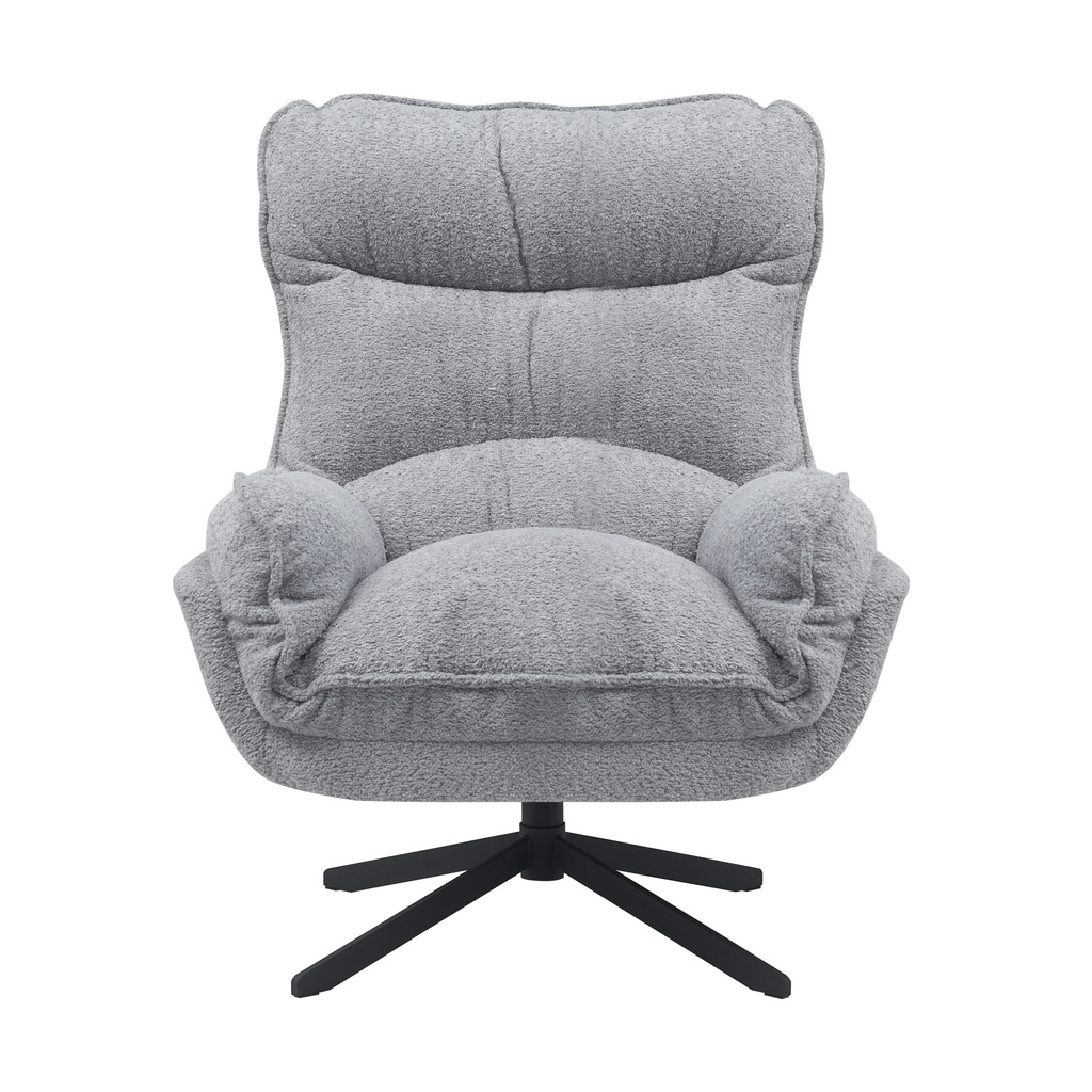 Starfurn Fauteuil Vera | Lichtgrijs Met Draaifunctie