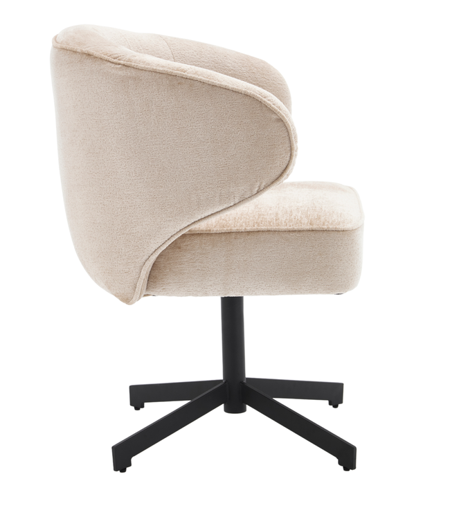 Starfurn Eetkamerstoel Persie | Beige | Draaibaar | 83x68x62 cm