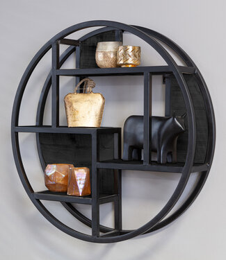 Starfurn Wandrek New York Rond 75 Cm Zwart Metaal