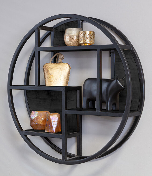 Starfurn Wandrek New York Rond 75 Cm Zwart Metaal