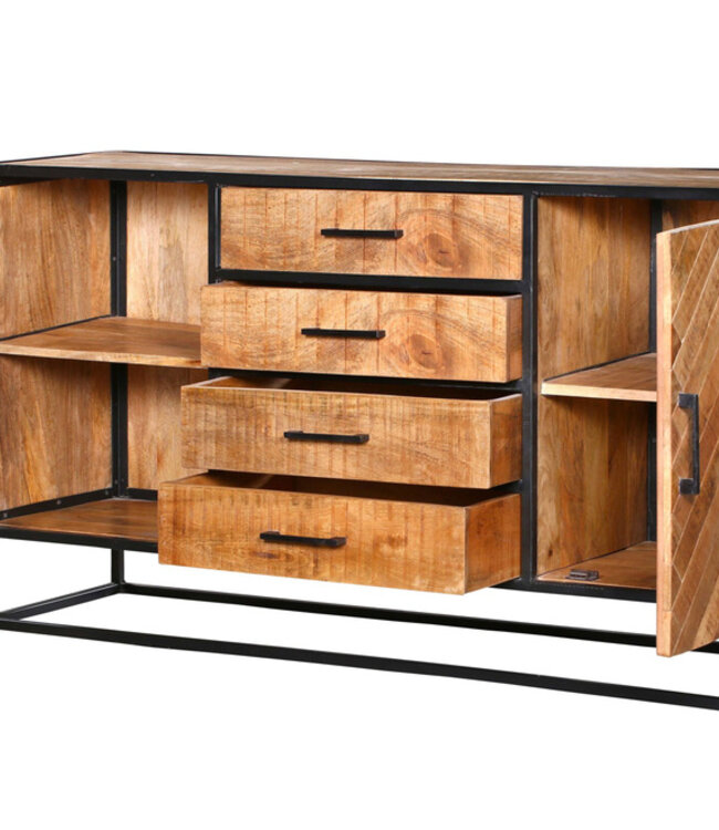 Starfurn Dressoir Arlington | Mangohout | 85x165x45 cm
