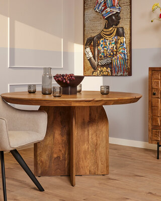 Starfurn Eettafel Tense | 150x76 cm | Rond Japandi