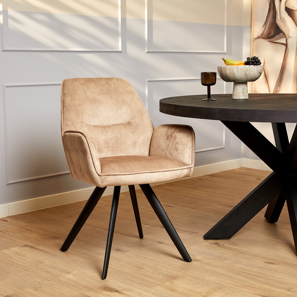 Starfurn Eetkamerstoel Nova | Beige (set van 2)