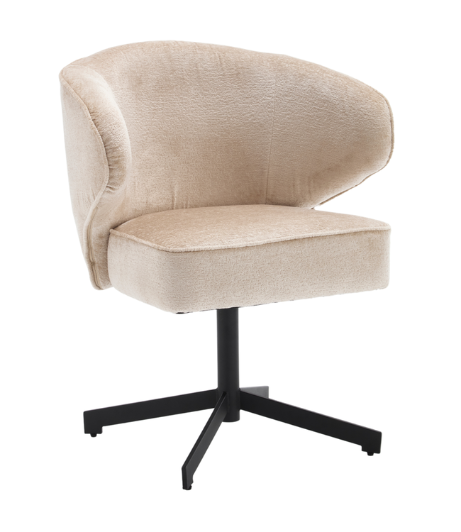 Starfurn Eetkamerstoel Persie | Beige | Draaibaar | 83x68x62 cm