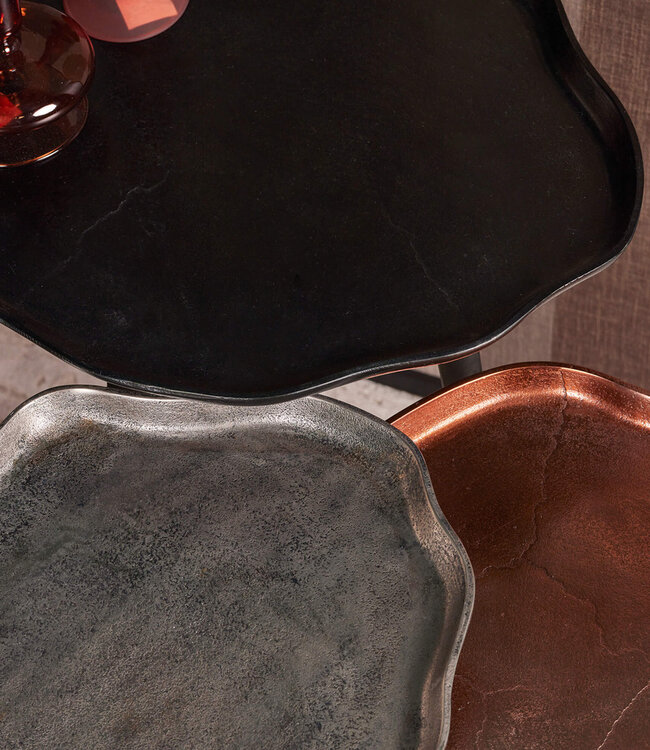 Starfurn Bijzettafel Stuks Marna | Set Van 3 | Aluminium